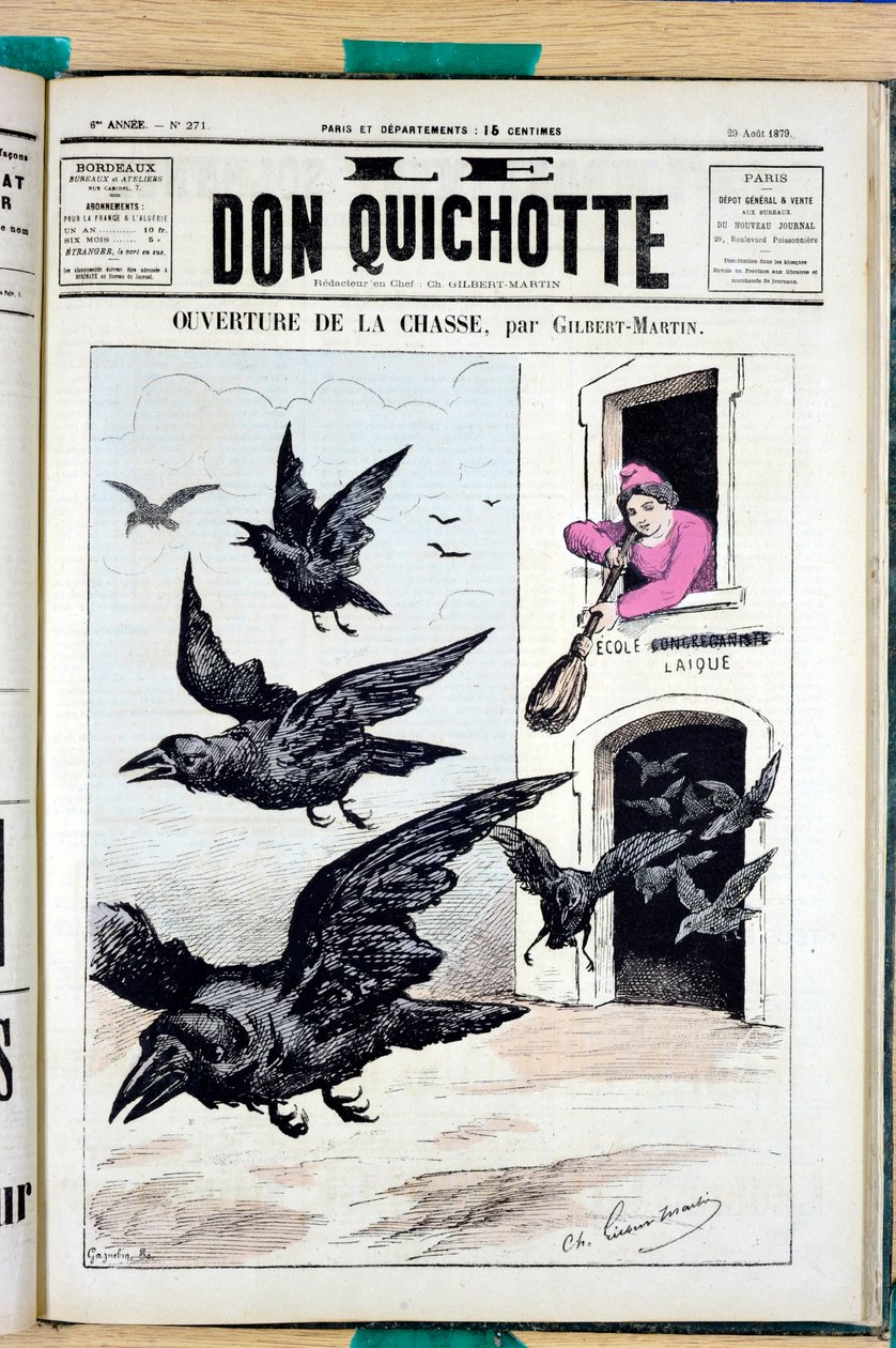 Obálka "" Don Quijote "", číslo 271, Satirique en Colours od Charles Gilbert Martin