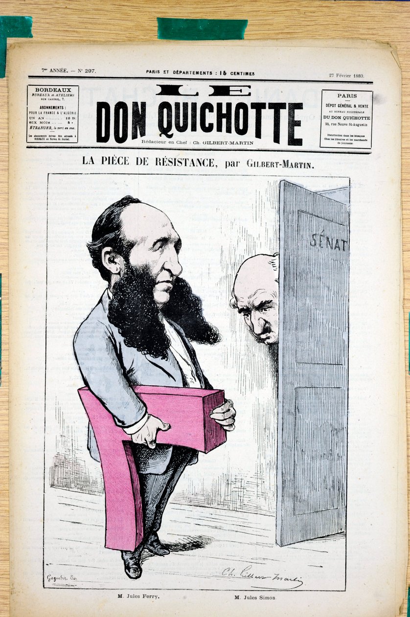 Obálka „“ Don Quijote“, číslo 297, Satirický v barvách od Charles Gilbert Martin