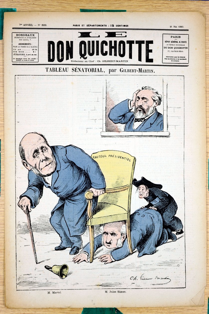Obálka "" Don Quijote "", číslo 309, Satirique en Colours od Charles Gilbert Martin