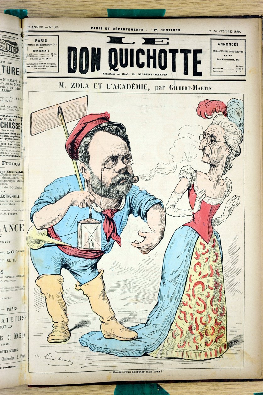 Obálka „“ Don Quijote“, číslo 804, Satirický v barvách od Charles Gilbert Martin