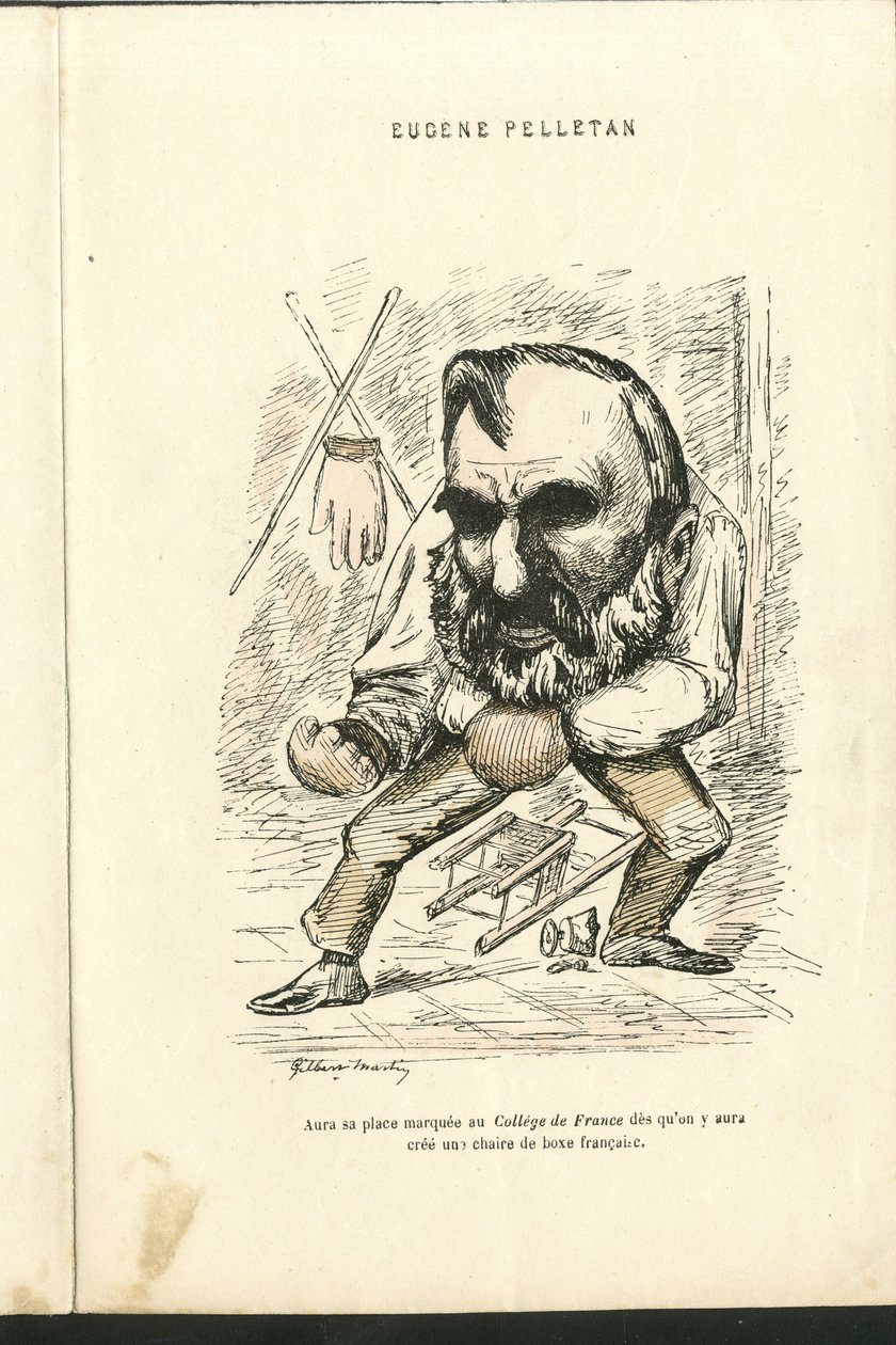 Ilustrace Charles Gilbert-Martin (1839-1905) v "" Současné grimasy"" od Charles Gilbert Martin