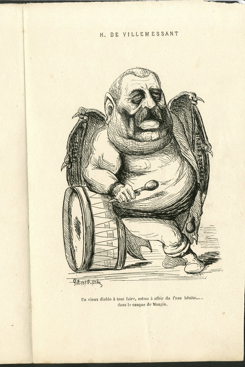 Ilustrace Charles Gilbert-Martin (1839-1905) v "" Současné grimasy"" od Charles Gilbert Martin
