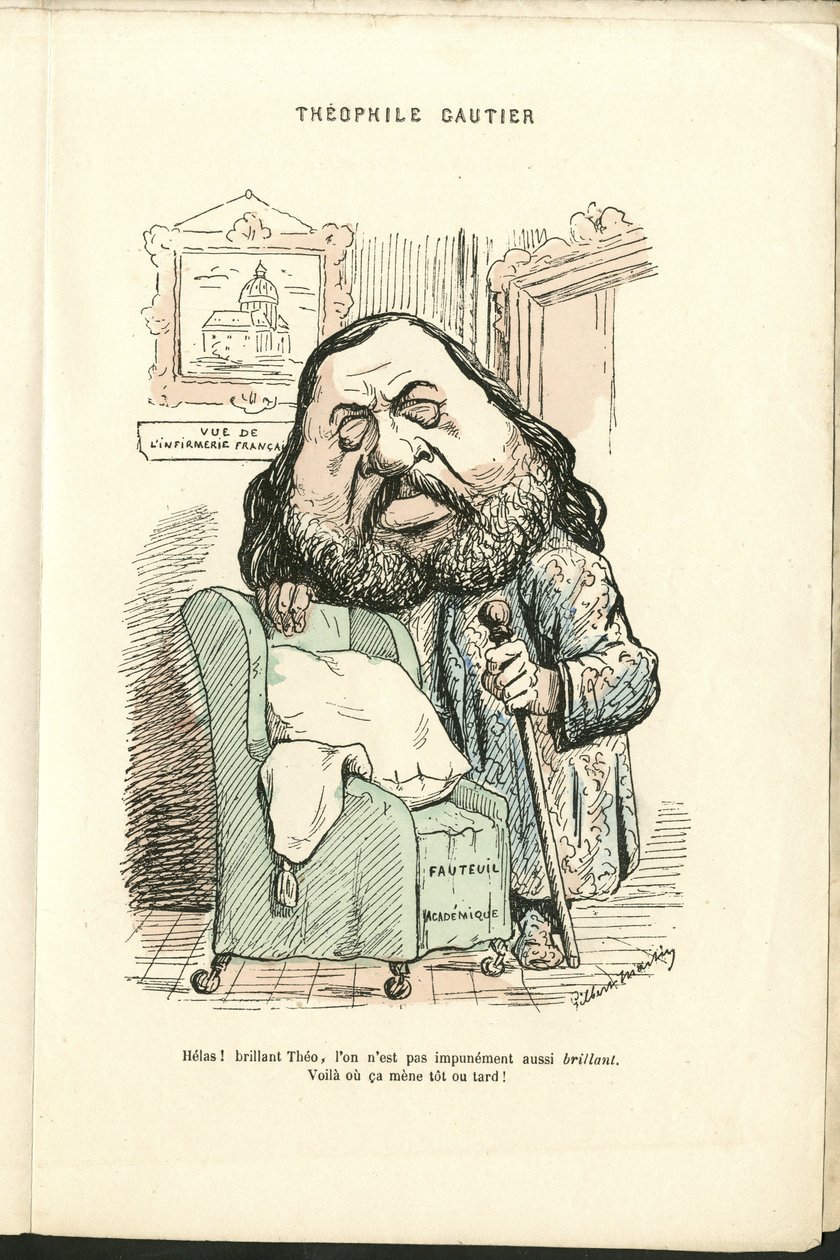 Ilustrace Charles Gilbert-Martin (1839-1905) v "" Současné grimasy"" od Charles Gilbert Martin