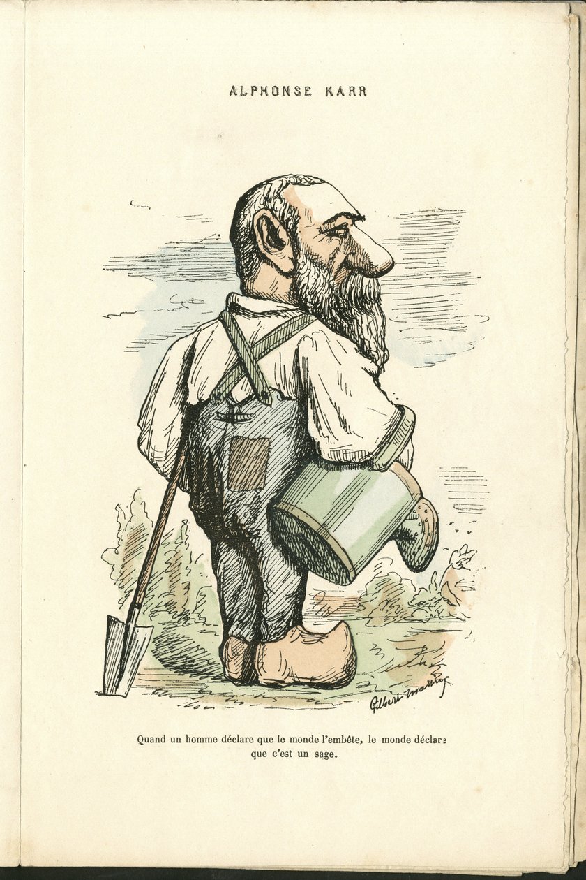 Ilustrace Charlese Gilberta-Martina (1839-1905) v knize "Contemporary Grimaces". od Charles Gilbert Martin