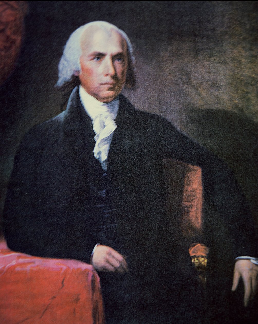 James Madison (1751-1836) (barevné lito) od Charles Gilbert Stuart