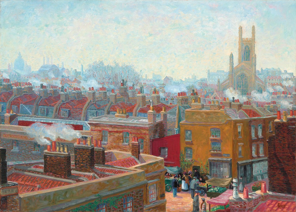 Roh v Chelsea od Charles Ginner