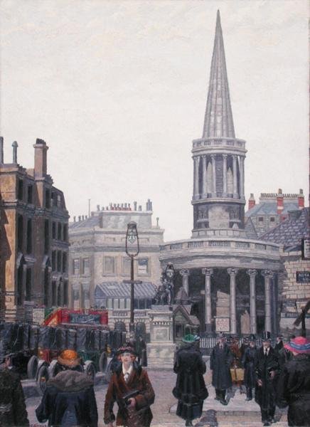 The Church of All Souls, Langham Place, Londýn od Charles Ginner