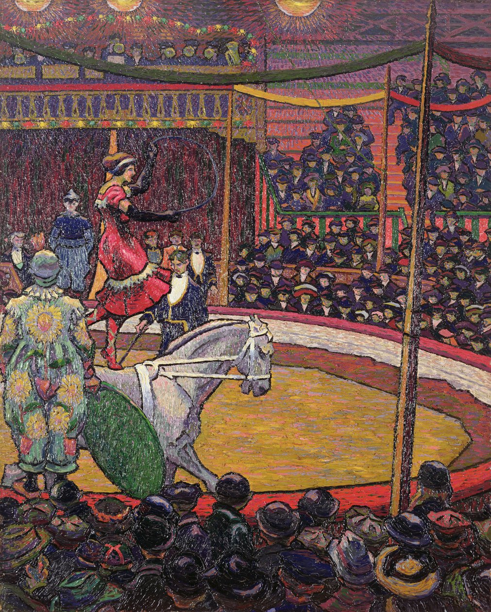Cirkus, kolem roku 1913 (olej na plátně) od Charles Ginner
