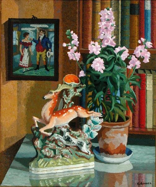 Lovený jelen od Charles Ginner