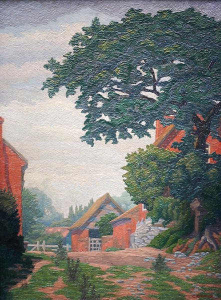 Woodlane Farm, Bearley (olej) od Charles Ginner