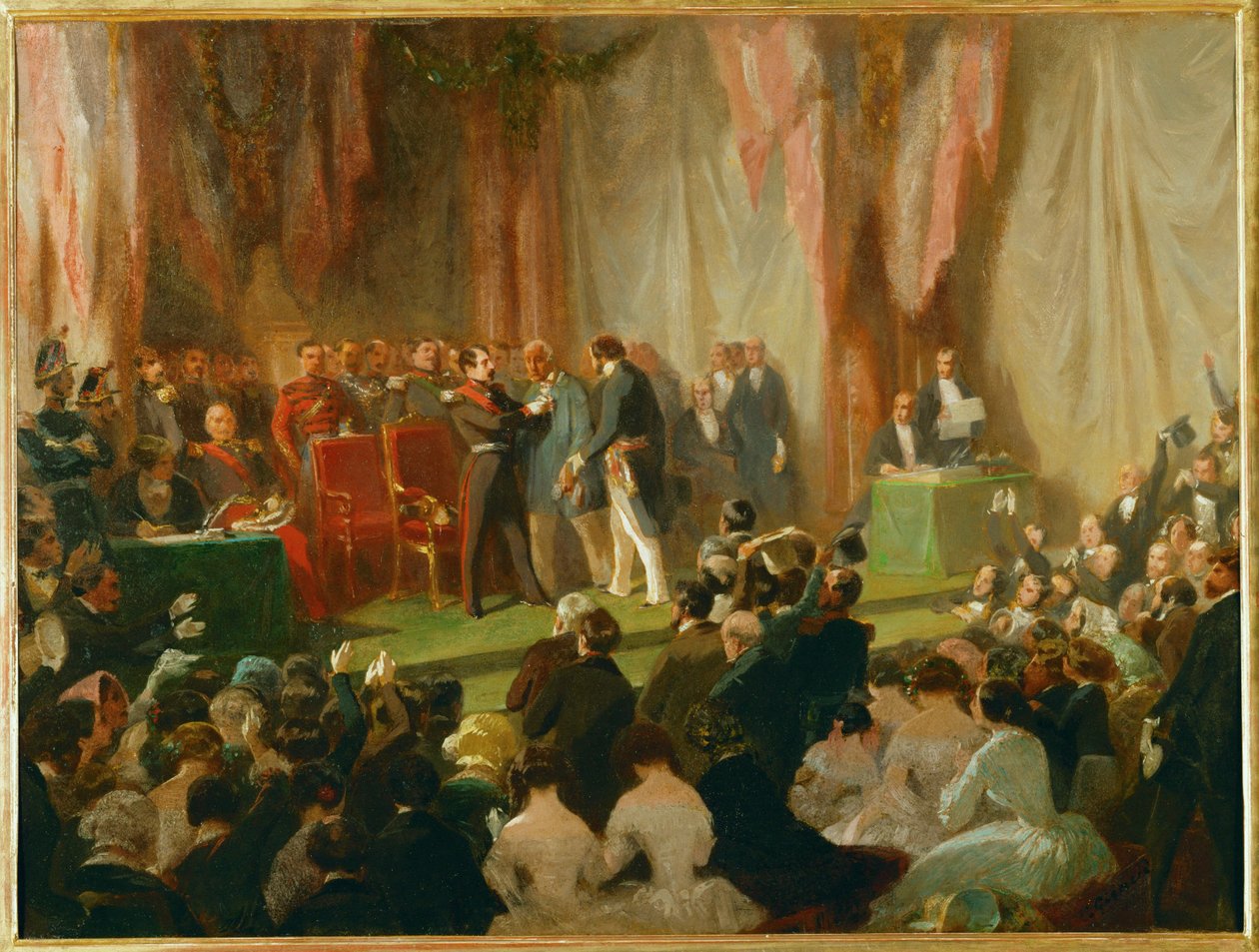 Ludvík Napoleon Bonaparte, princ prezident a pozdější císař III... (olej na plátně) od Charles Giraud