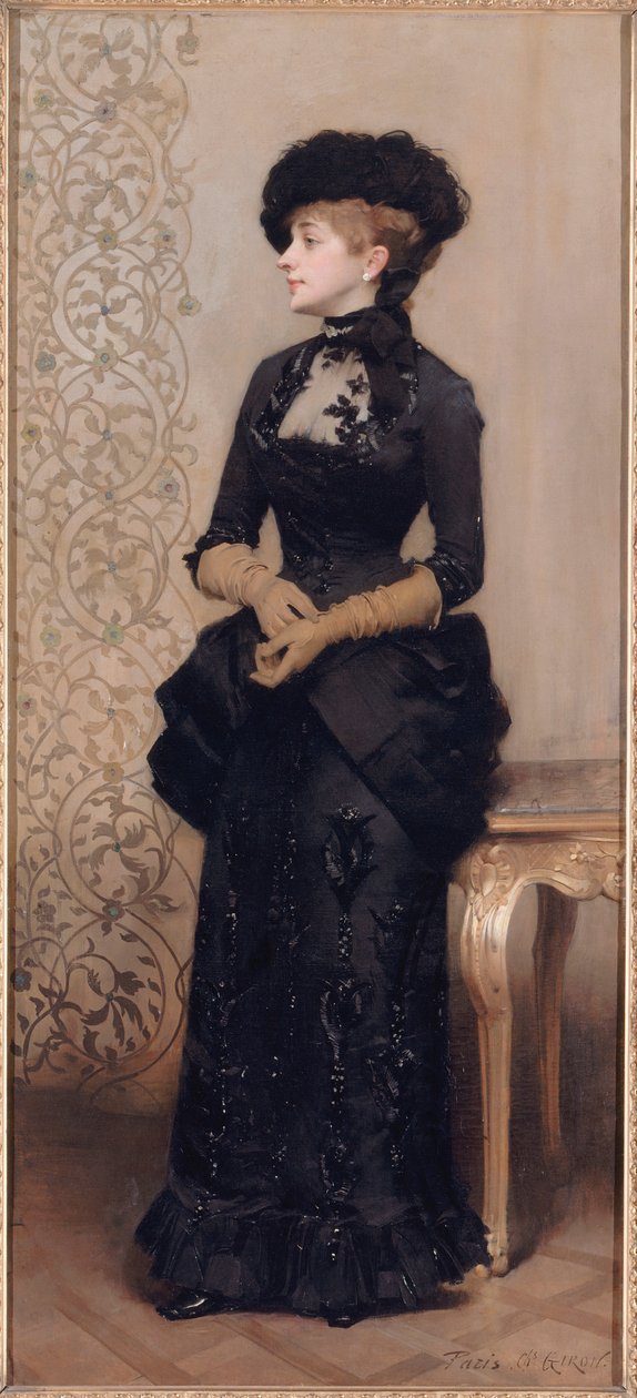 Francouzsky: Femme aux gants, známá jako La Parisienne od Charles Giron