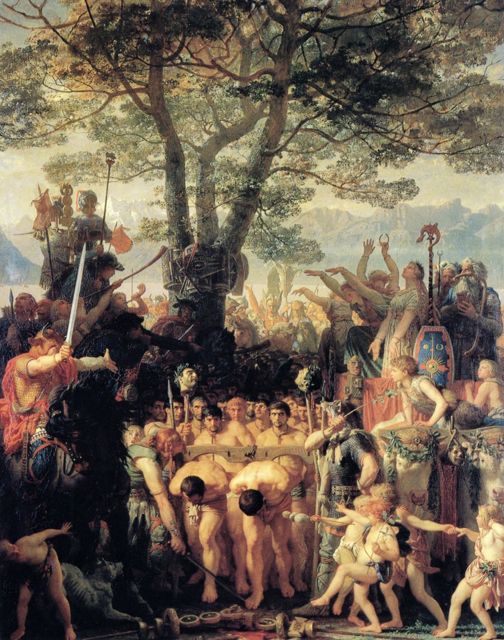 Francouzsky: Les Romains passant sous le joug Římané pod jhem od Charles Gleyre