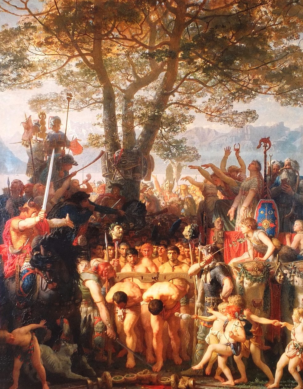 Francouzsky: Les Romains passant sous le joug Římané pod jhem od Charles Gleyre