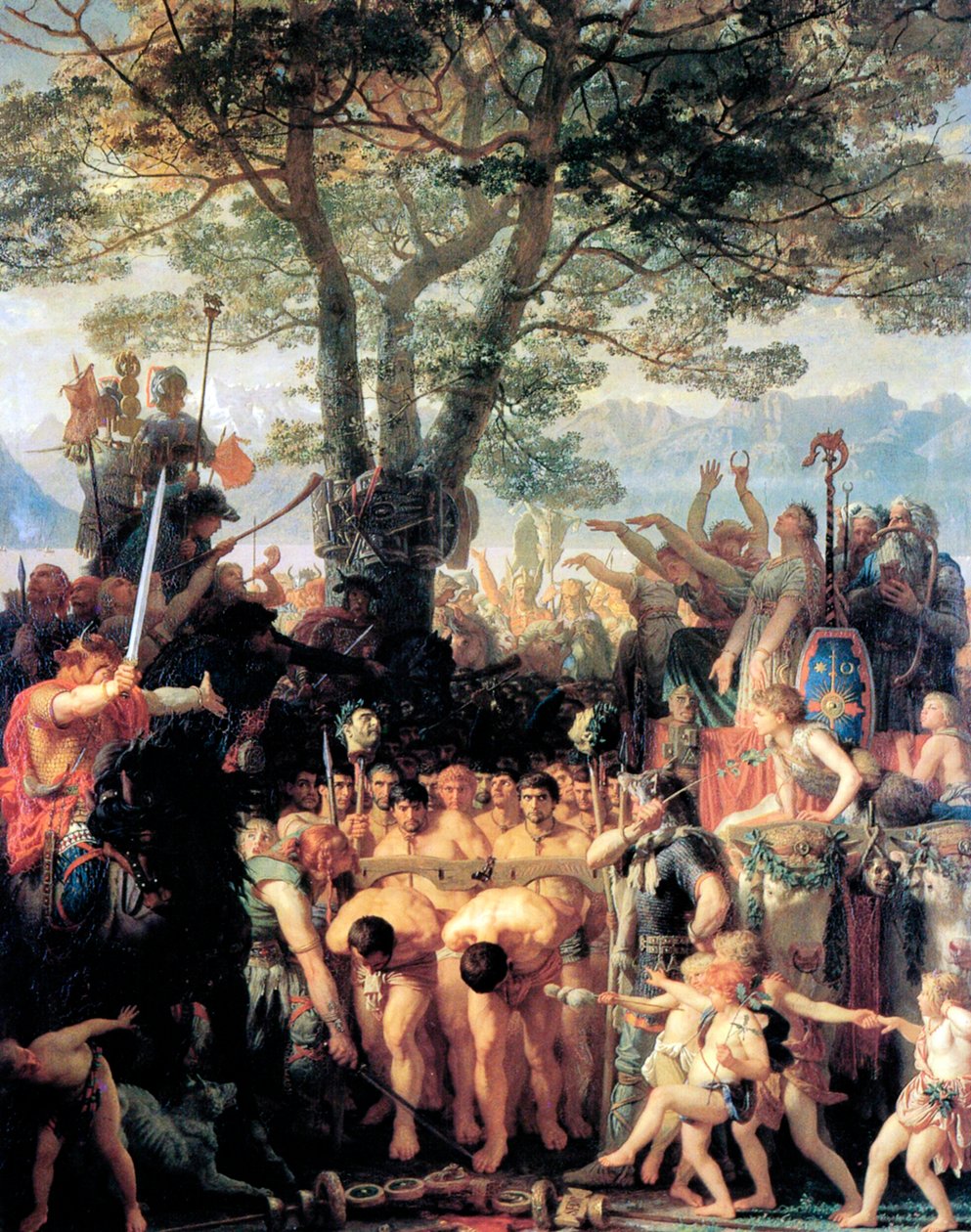 Helveti přinutí Římany projít pod jhem, 1858. od Charles Gleyre