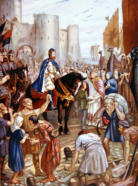 William Rufus (1056-1100) v Tower of London, ilustrace z 