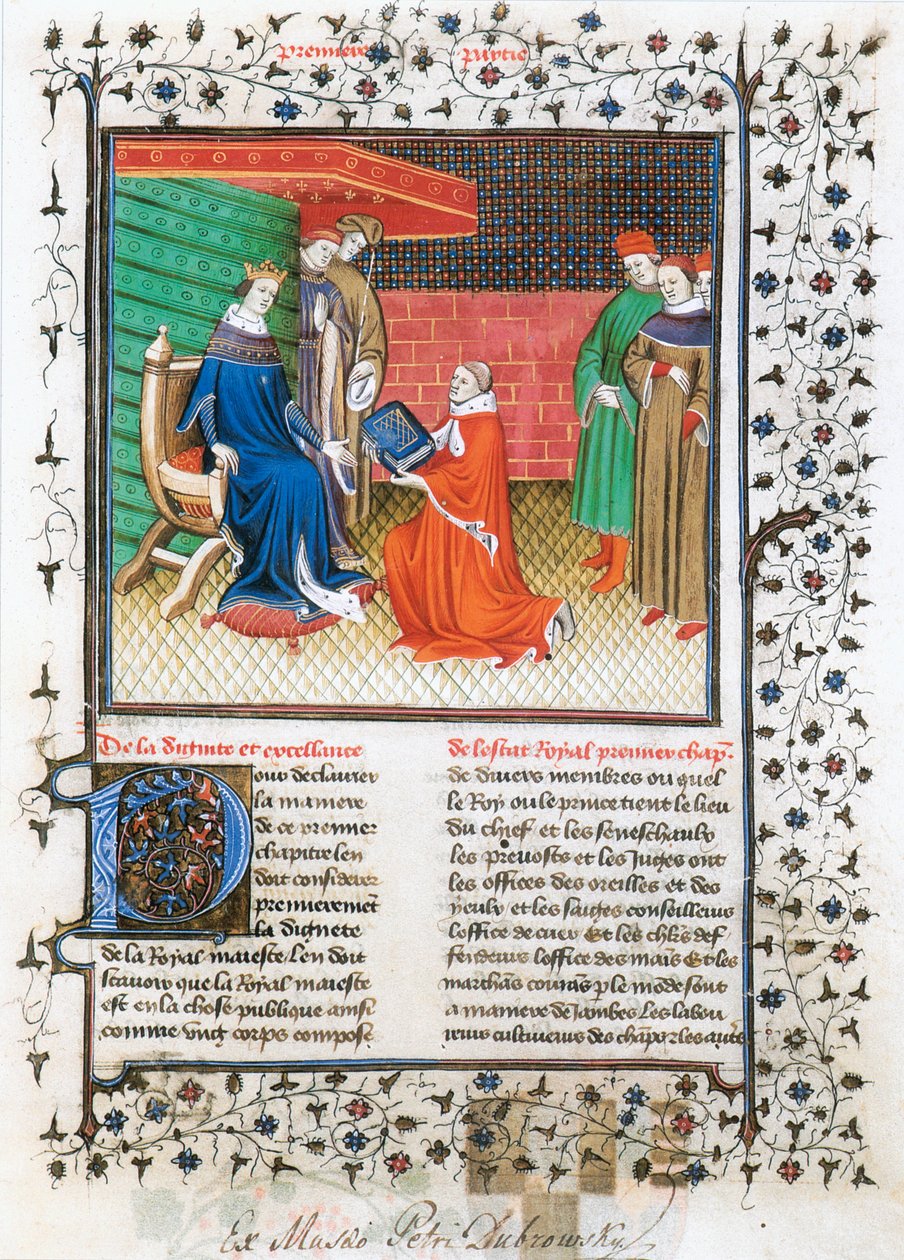 Informace pro krále a knížata (pergamen) od Charles Golin