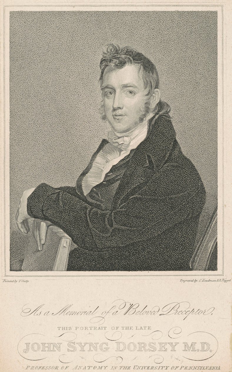 John Syng Dorsey, M.D. od Charles Goodman and Robert Piggot, after Thomas Sully
