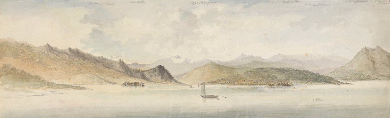 Lago Maggiore a Boromejské ostrovy od Charles Gore