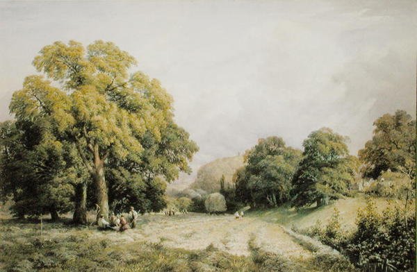 Senoseč, Lewes, Sussex (akvarel na papíře) od Charles Grant Davidson