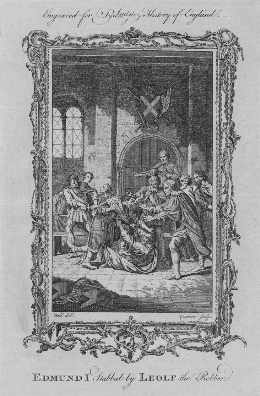 Edmund I. ubodal Leolf Loupežník, 1773. od Charles Grignion