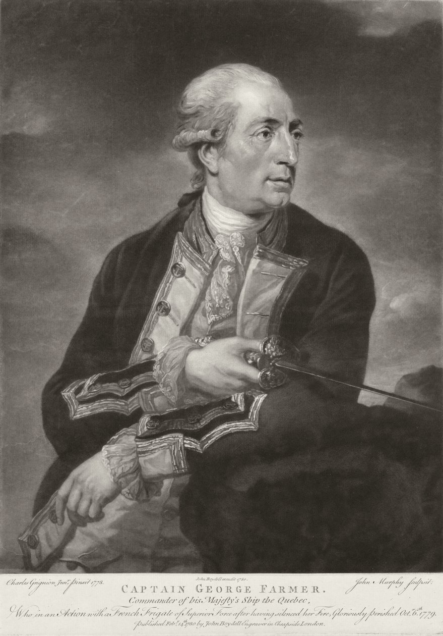 Portrét George Farmera (1732-79) kapitána HMS 