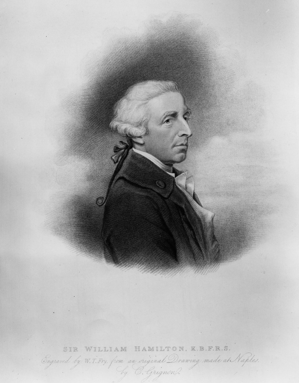 Sir William Hamilton, vyrytý William Thomas Fry, 1817 od Charles Grignion