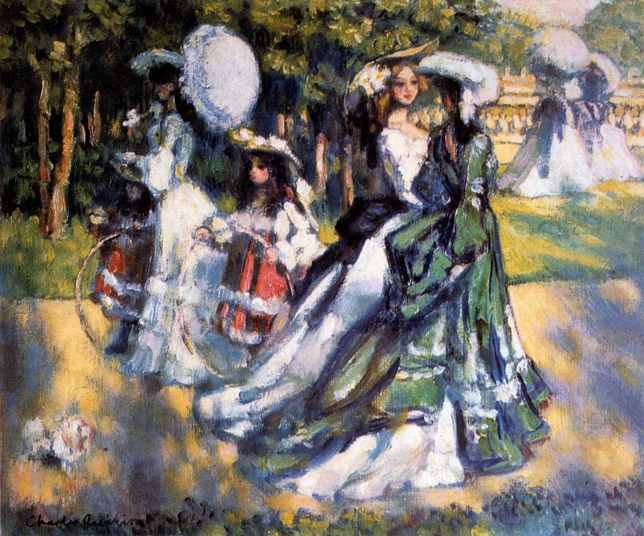 Promenáda, c1911 od Charles Guerin