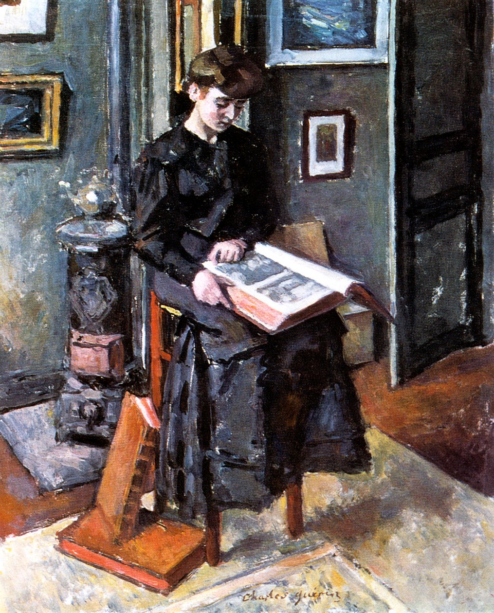 „Čtení mladších lidí“, 1906 od Charles Guerin