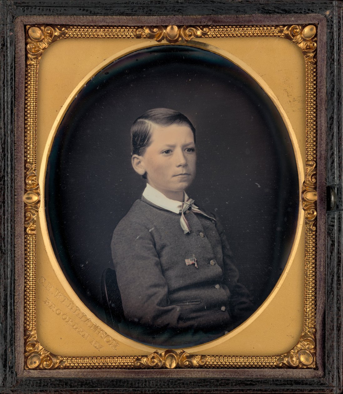 Portrét chlapce, cca. 1858 (foto) od Charles H. Williamson