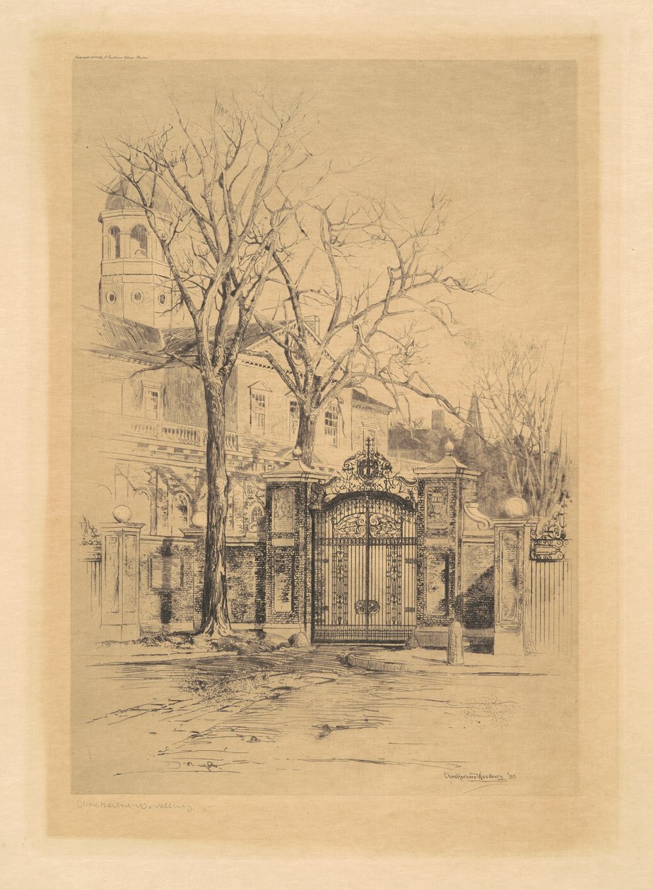 Johnson Gate, Cambridge, Massachusetts od Charles H. Woodbury