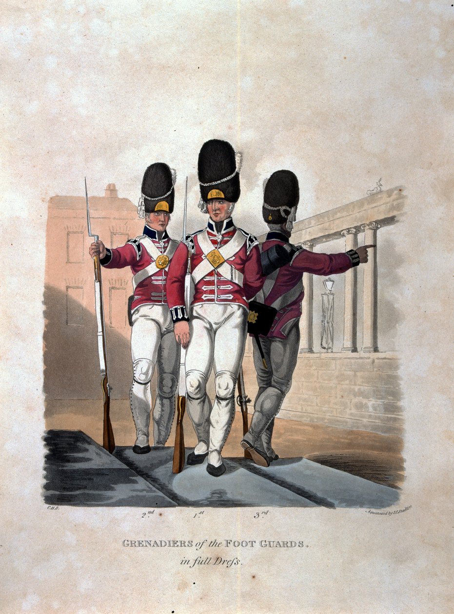 Grenadiers of the Foot Guards in Full Dress, z 