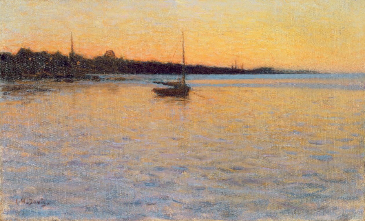 Soumrak nad vodou, 1892 od Charles Harold Davis