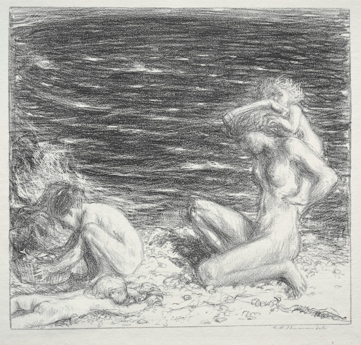 Moře a vánek, 1894. od Charles Haslewood Shannon