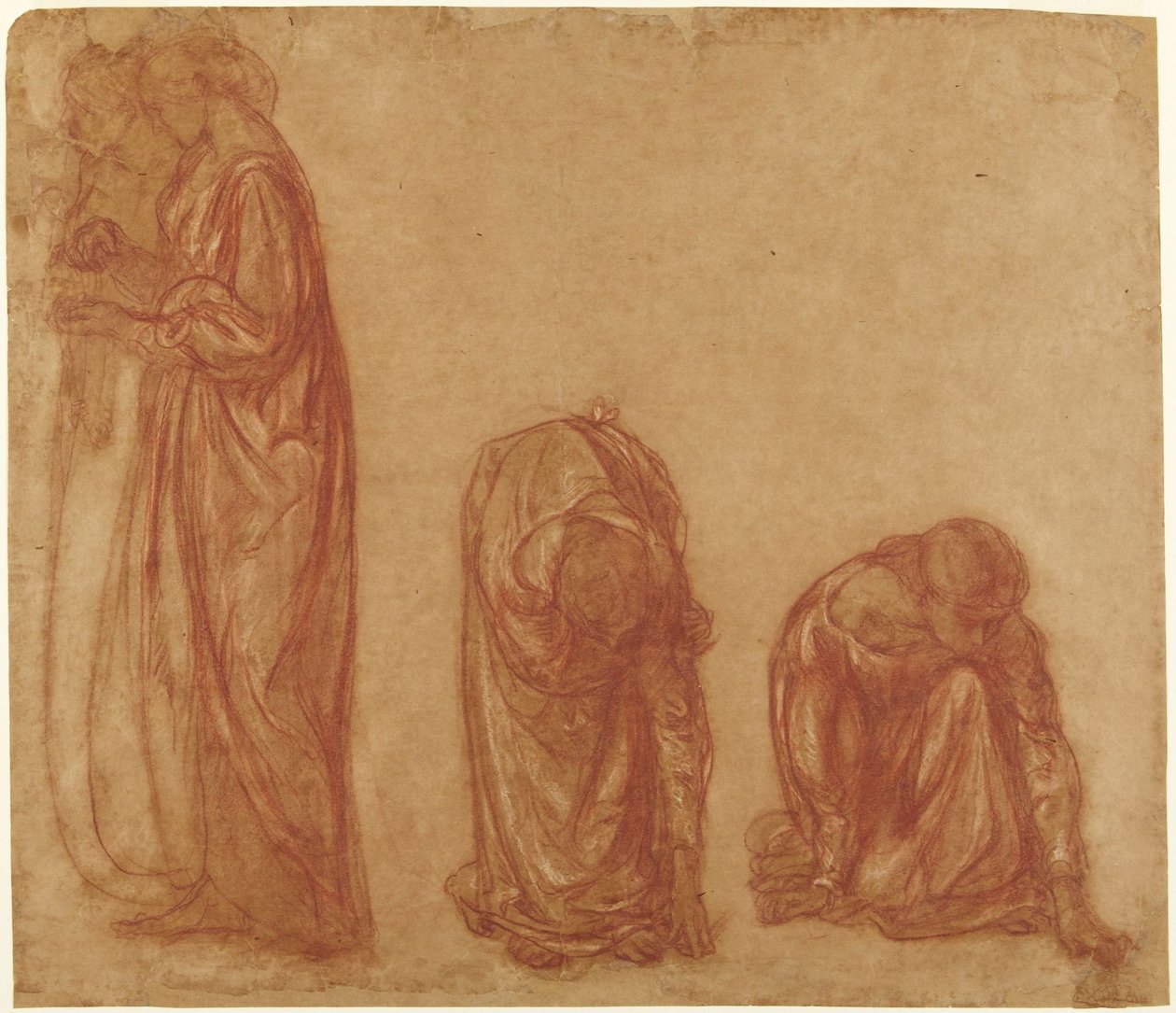 Studie žen v rouchách od Charles Haslewood Shannon