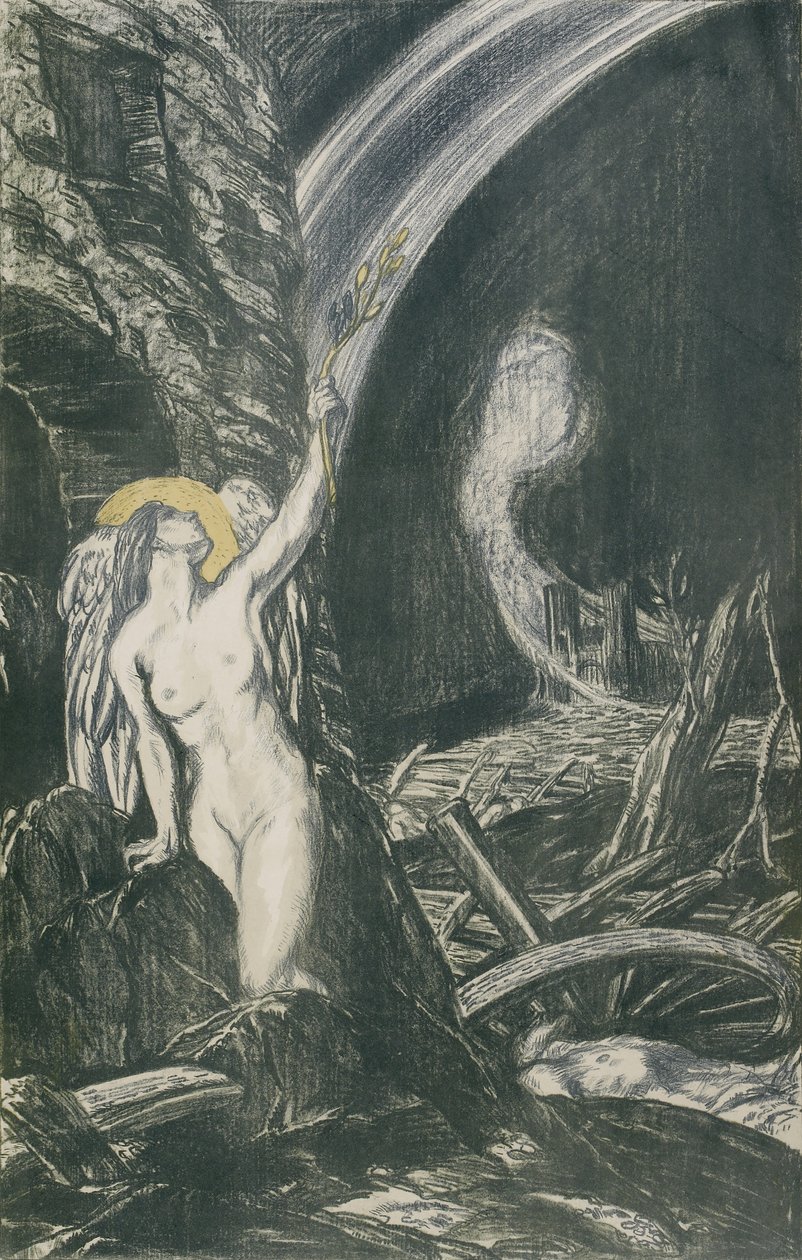 Znovuzrození umění, 1917 (litografie) od Charles Haslewood Shannon