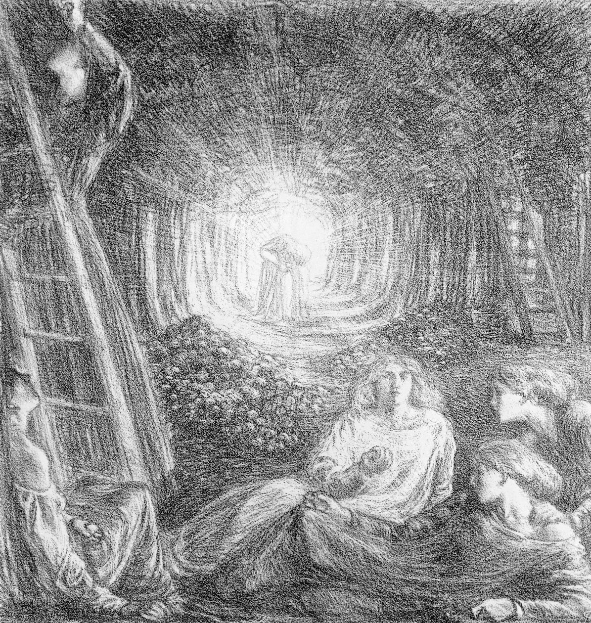 Romantická krajina, 1893 od Charles Haslewood Shannon