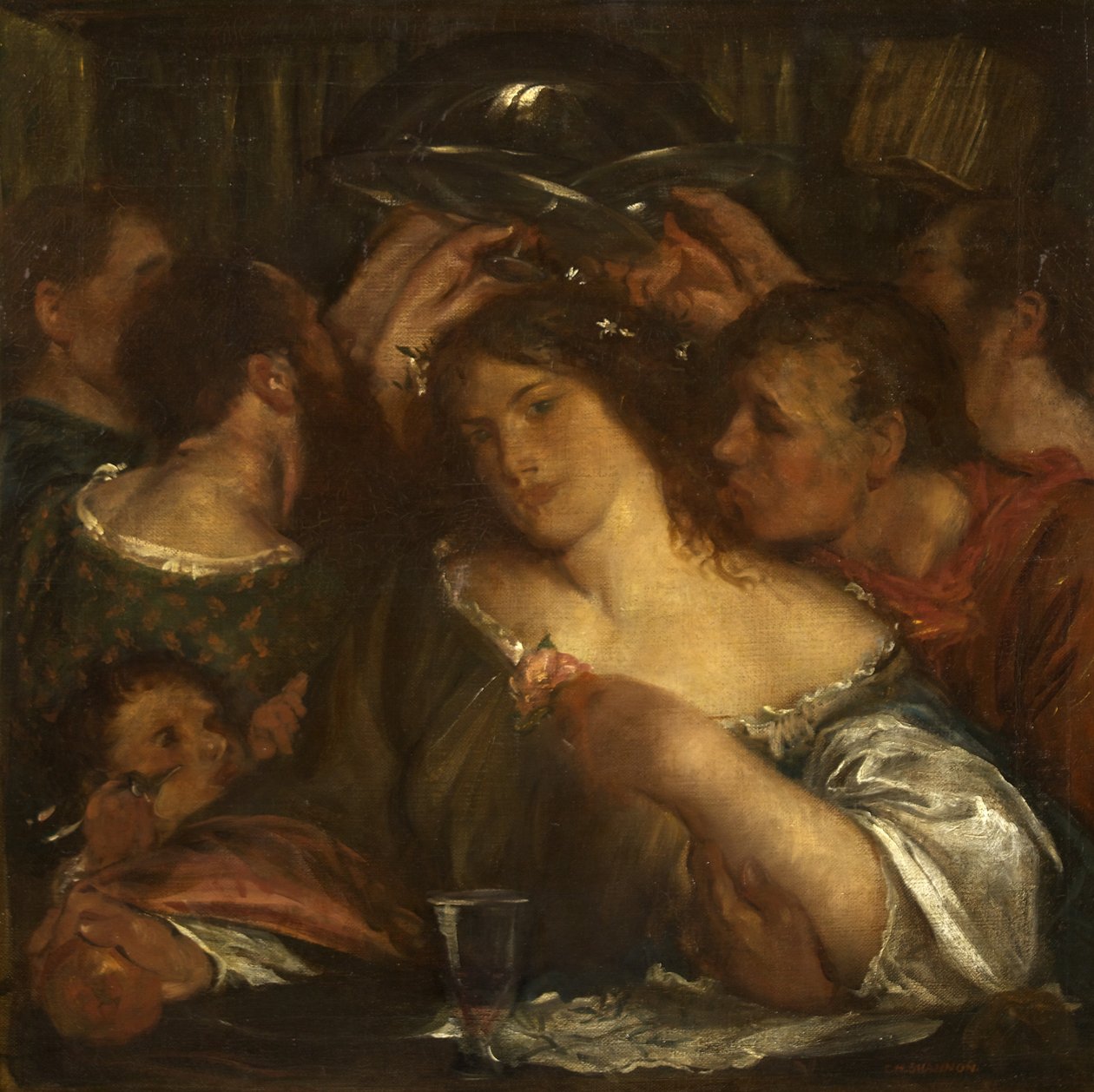 Tibullus v domě Delia, kolem roku 1900 (olej na plátně) od Charles Haslewood Shannon
