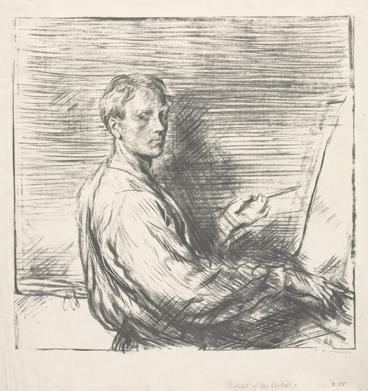Portrét umělce, č. 1 od Charles Hasslewood Shannon