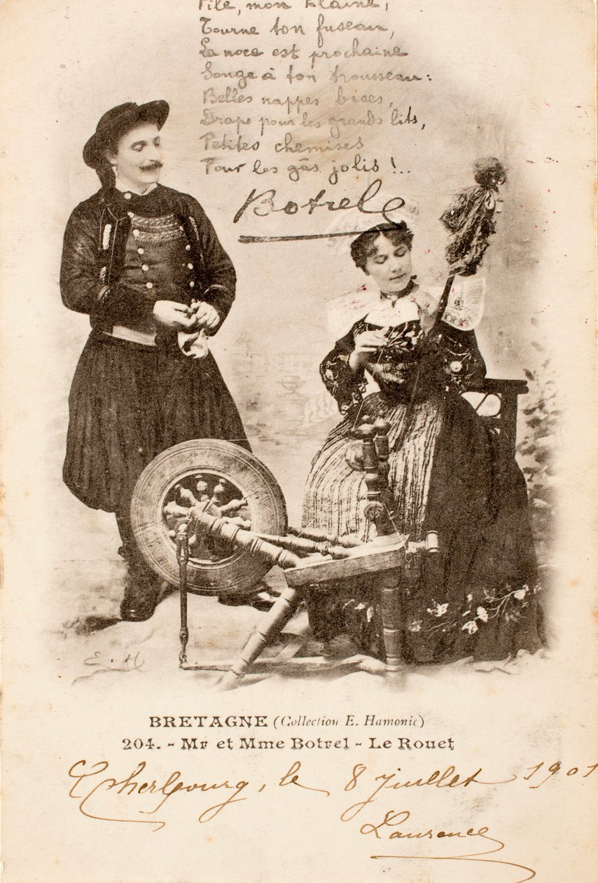 Stará pohlednice / Le Rouet / Bretaň / Francie od Augustus Kollner