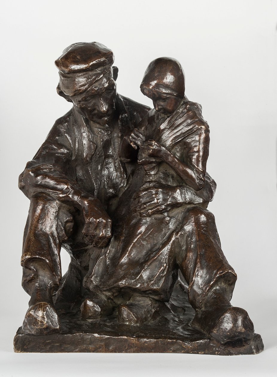 Dědeček a vnuk bronz od Charles Henri Marie van Wijk