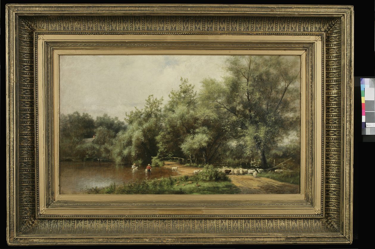 Mytí ovcí na Long Islandu, 1874 od Charles Henry Miller