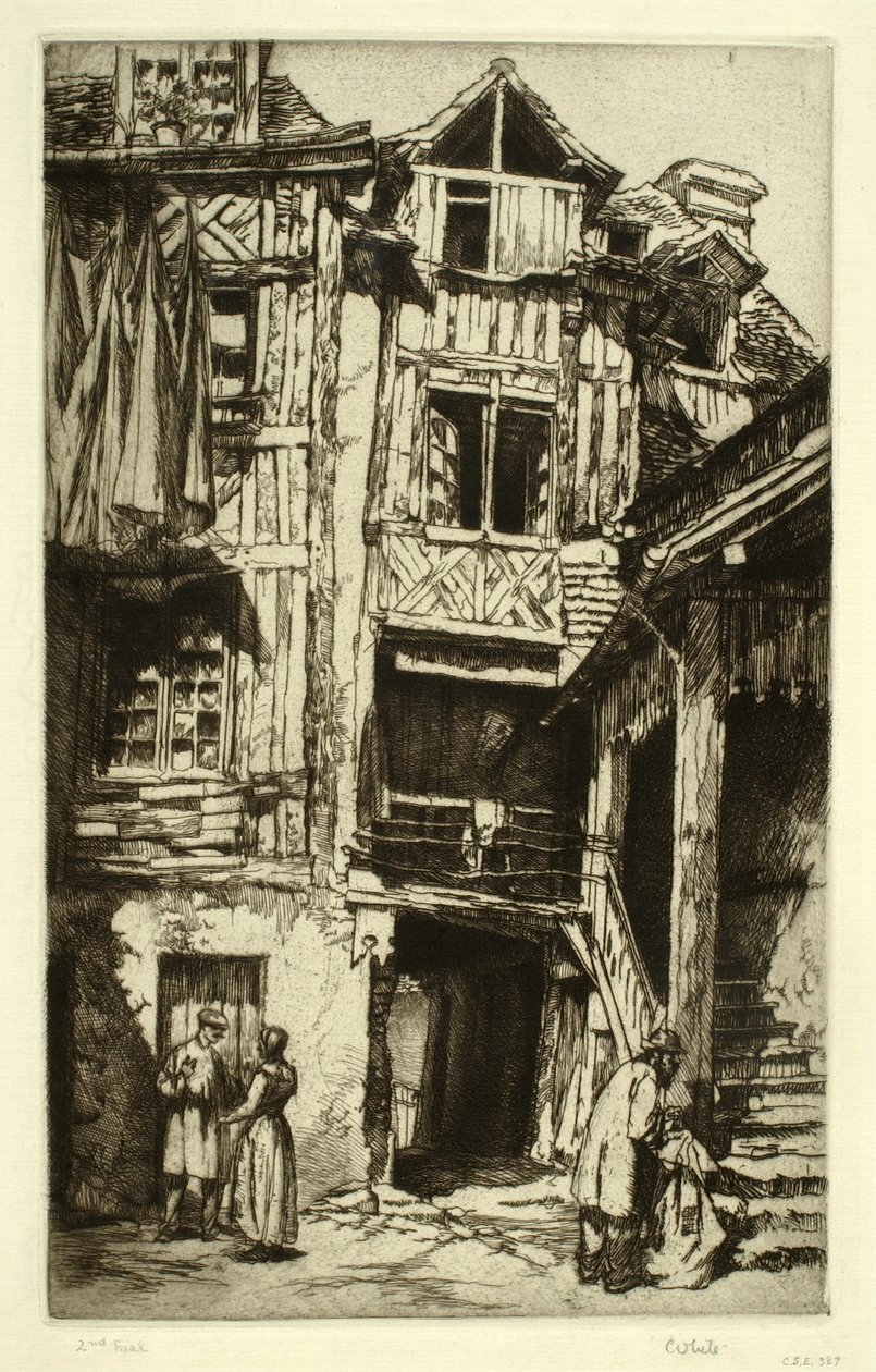 Nádvoří Lisieux od Charles Henry White