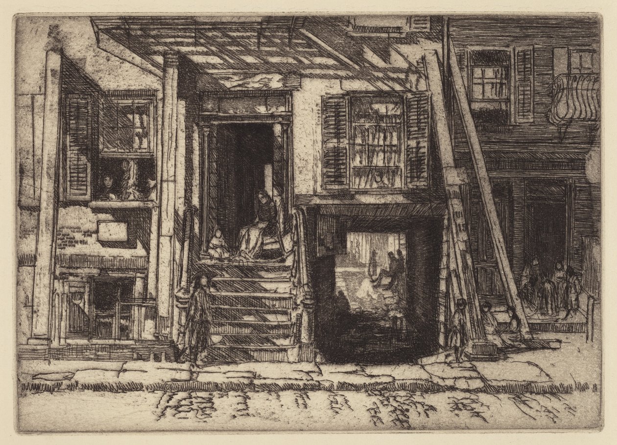 The Condemned Tenement, NY od Charles Henry White