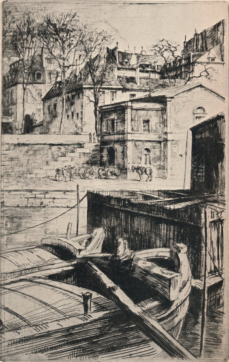 Quai des Celestins, 1915 od Charles Heyman
