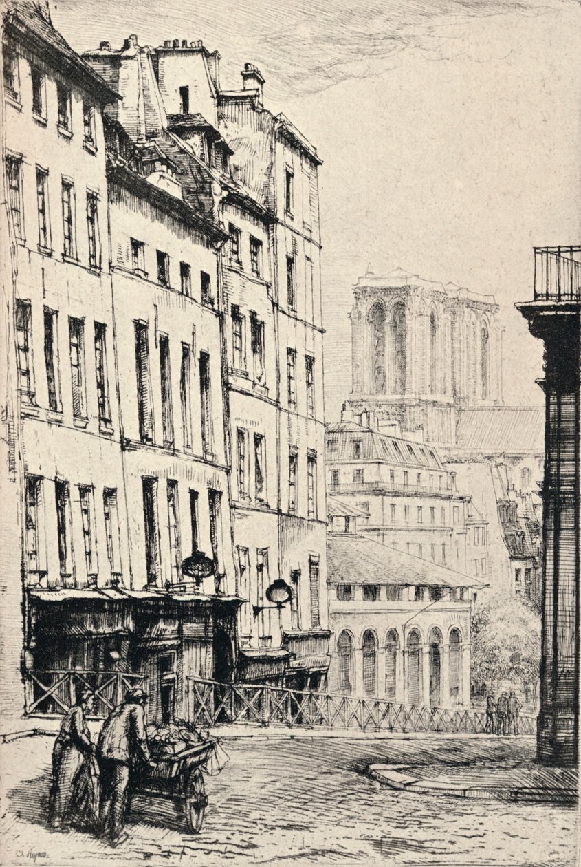 "Rue de la Montagne-Ste Genevieve", 1915 od Charles Heyman