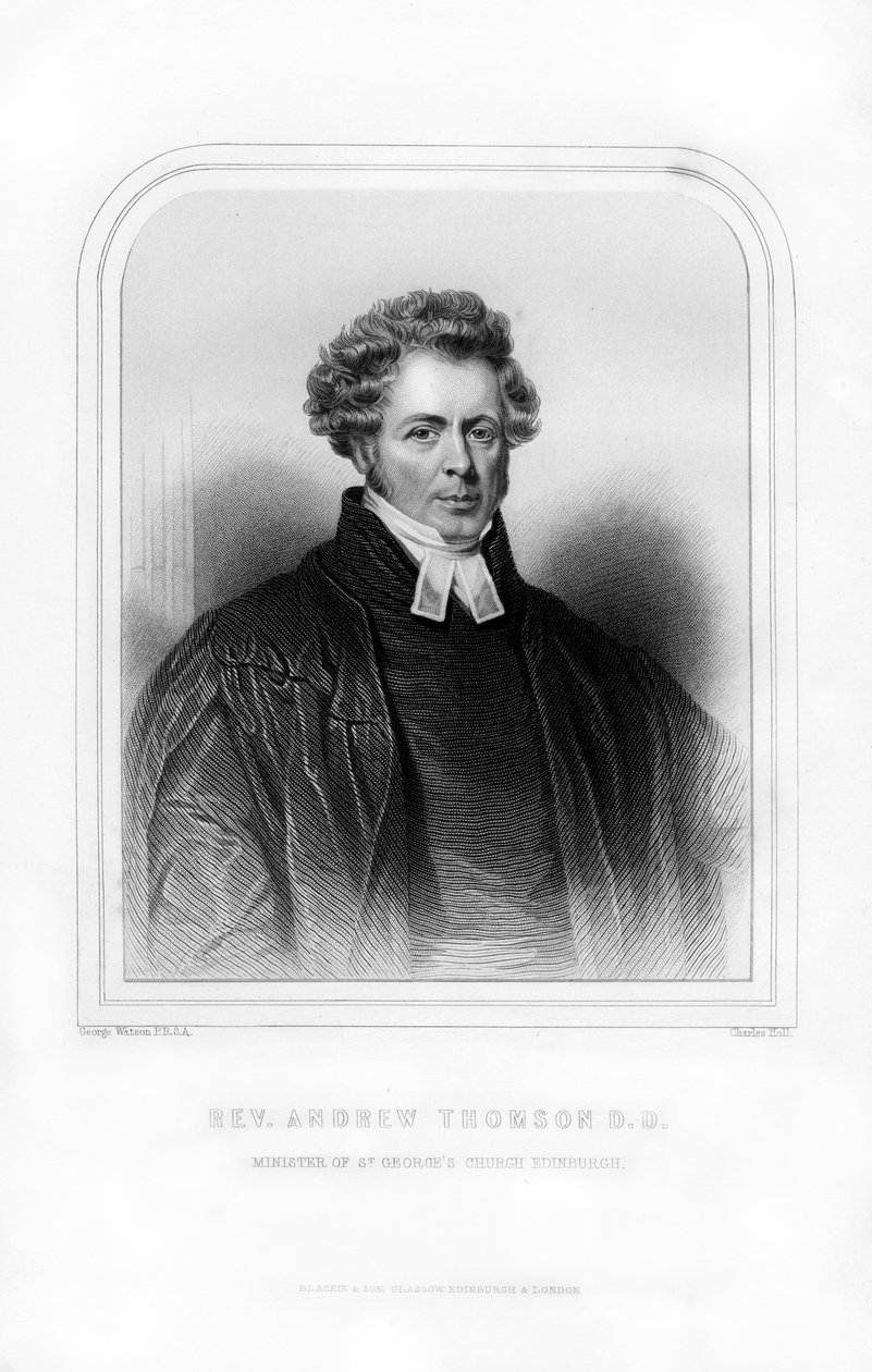 Reverend Andrew Thomson, skotský duchovní, 1870. od Charles Holl
