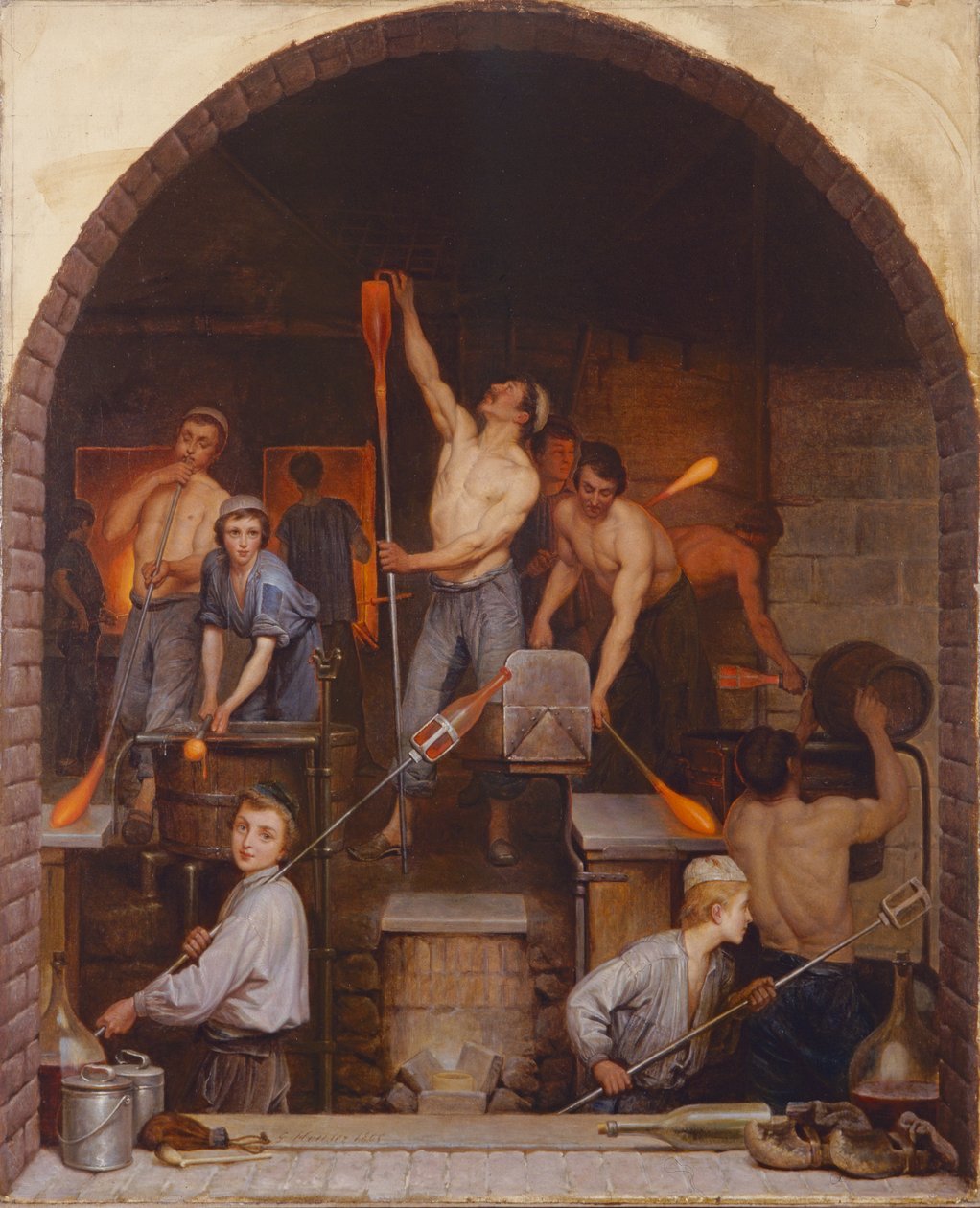Interiér pece, 1865 od Charles Housez