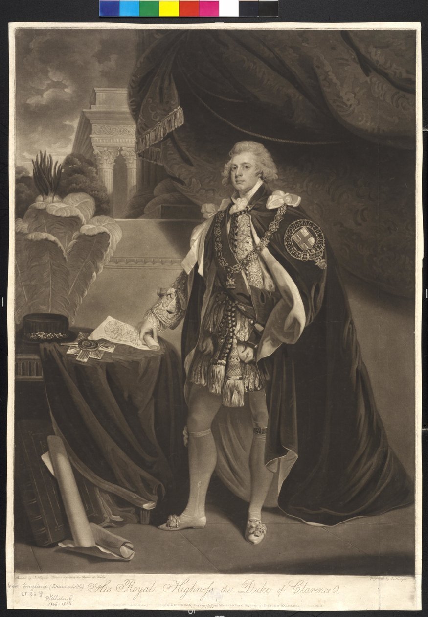 Anglický král Vilém IV. od Charles Howard Hodges