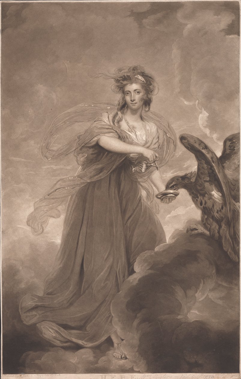 Paní Sophia (rozená Heywood) Musses jako Hebe od Charles Howard Hodges